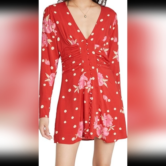 Free People Dresses & Skirts - NWT FP Movement Women's Date Night Mini Dress - Strawberry Combo